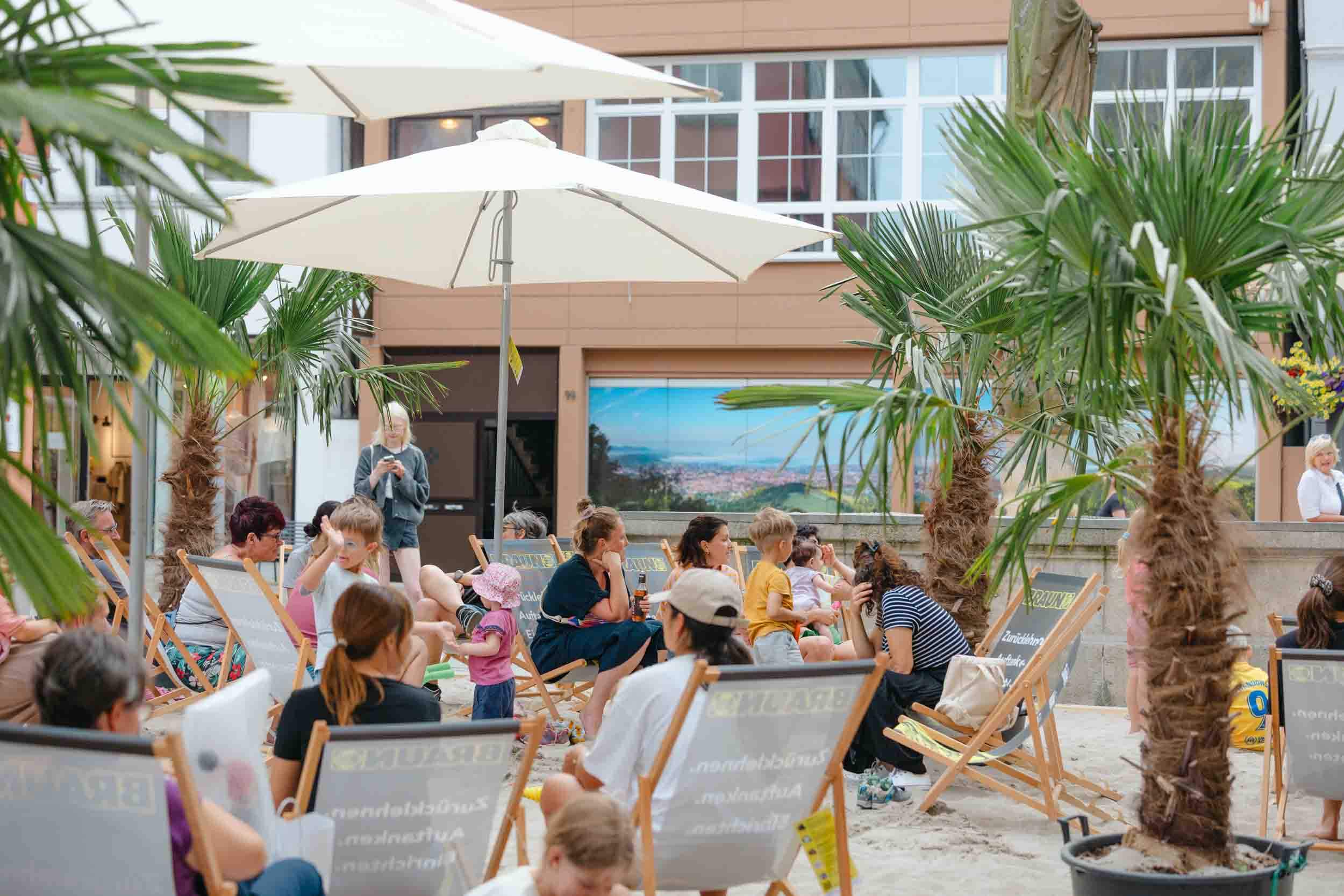 Der Citybeach an der Marienkirche ist zurück